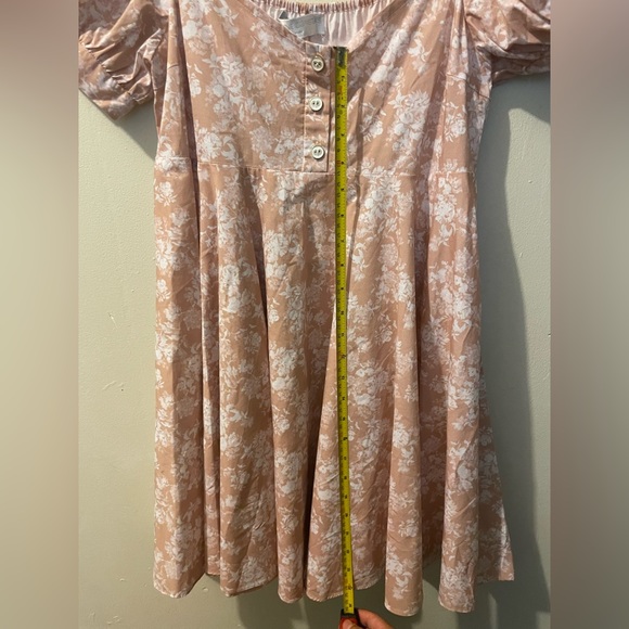 Caroline Constas Dina Floral Babydoll Mini dress size L - Picture 8 of 12